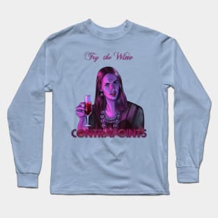 Try the Wine Cutout Long Sleeve T-Shirt